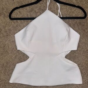 NWOT Zara white blouse with side cutouts! Perfect to dress up or down